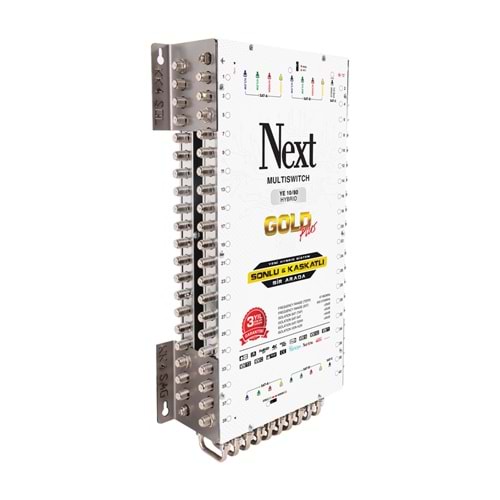 Next YE-10/80 Hybrid Sonlu ve Kaskatlı Bir Arada Gold Plus Multiswitch Uydu Santrali 130053