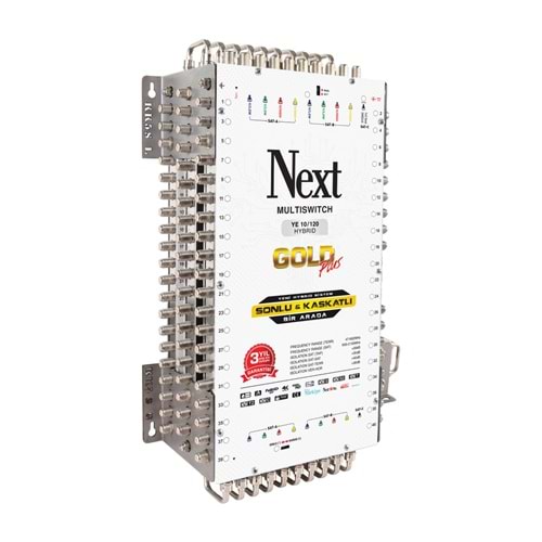 Next YE-10/120 Hybrid Sonlu ve Kaskatlı Bir Arada Gold Plus Multiswitch Uydu Santrali 130054