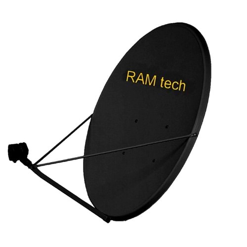 Ramtech SİYAH 90 Cm 3 Kolu Büyük Maunt Çanak Anten Seti 150048