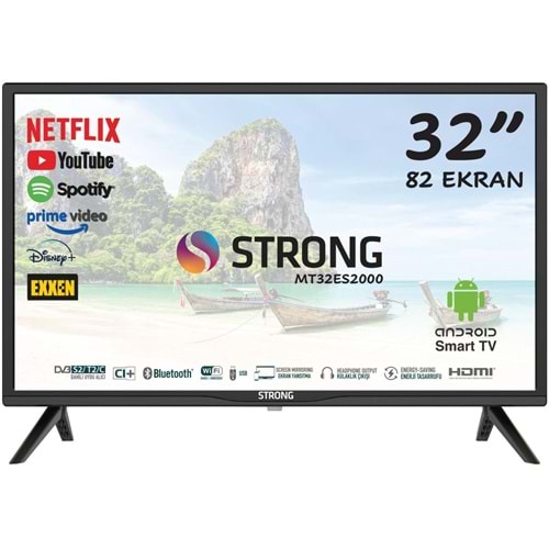 STRONG CV32ES2000 32 İNÇ (82 EKRAN) LCD ANDROID SMART LED TV UYDU ALICILI TV 210054