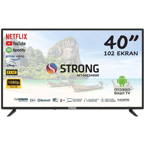 STRONG MT40ES4000 40 İNÇ (102 EKRAN) LCD ANDROID SMART) LED TV UYDU ALICILI TV 210055