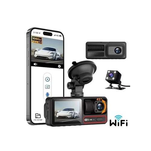 INOX X-604 Wifi 3 Kameralı Araç Kamerası 231175