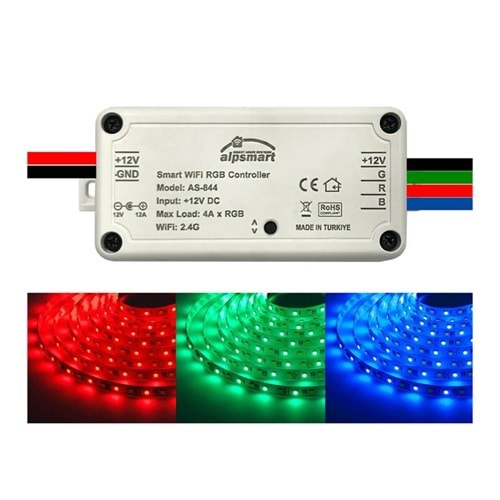 Alpsmart As844 Akıllı Wi-Fi Rgb Led Şerit Kontrol Cihazı 233070