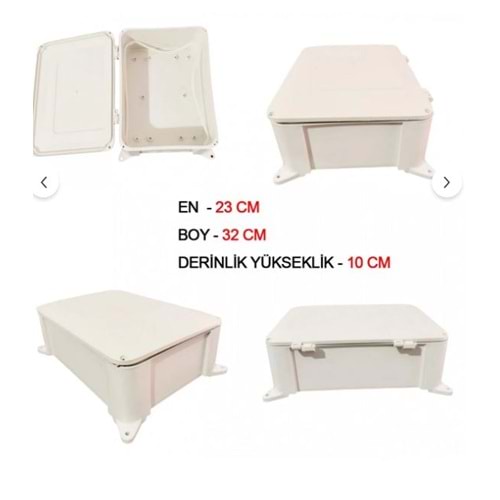 Abs Pano kabin 31.8x23x11.6cm IP65 Plastik 233092