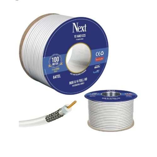 Next Ye-6401 Anten Kablosu Rg6 U4 64 Tel 100 Metre 241092