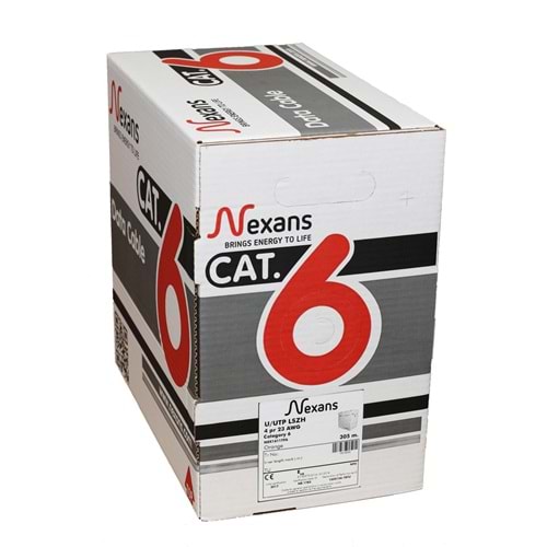 NEXANS 10518259 - Cat6 UTP LSZH (HF) Data Kablosu - 305 metre 245057