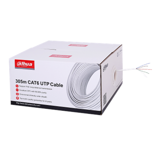 DAHUA BAKIR CAT 6 KABLO 305 METRE PFM920I-6UN-C ETHERNET NETWORK KABLOSU