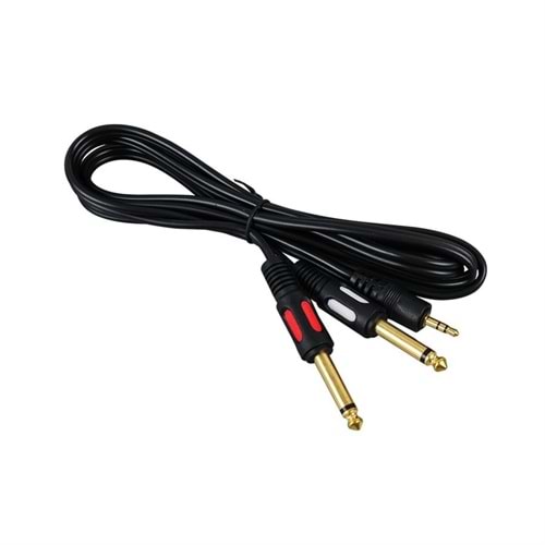 3.5 mm Stereo Erkek/2x6.3mm Mono Erkek 1.5 Metre Kablosu PM-4284 248088