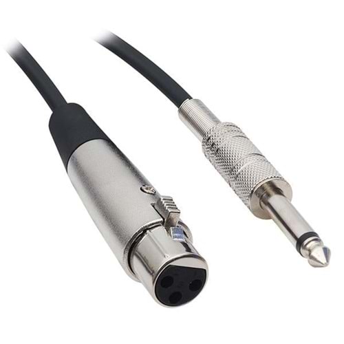 Mikrofon Ara Kablosu PM-2899 Hazır 6.3 Mm Erkek Jack - XLR Dişi Canon 5 Metre 248090