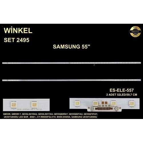 Samsung Slim Led Bar 55 inç 2x59,7cm 52 Ledli Tv Led Bar 284373-V22