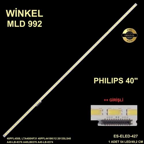 Arçelik Beko Philips Slim Led Bar 40 inç 49,2cm 54 Ledli Tv Led Bar 284375-GG5