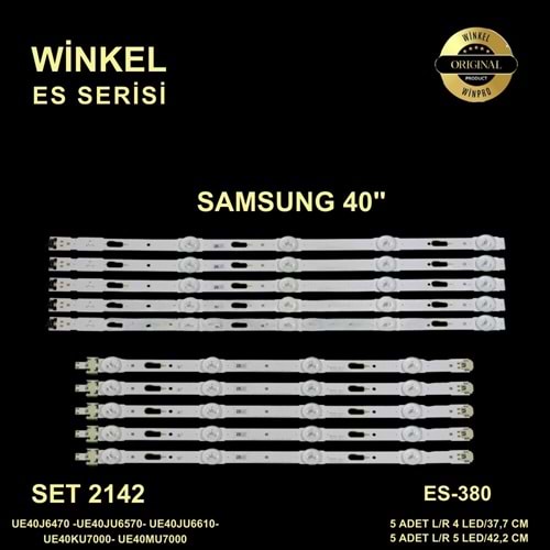 Samsung Tv LED BAR 40 inç 10 lu takım 5x42,2cm 5x 37,7cm 284427-F15