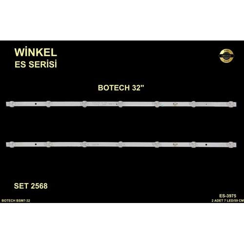 Botech Tv LED BAR 32 inç 2 li Takım 7 X 59 CM 7 Mercek 284475-O10