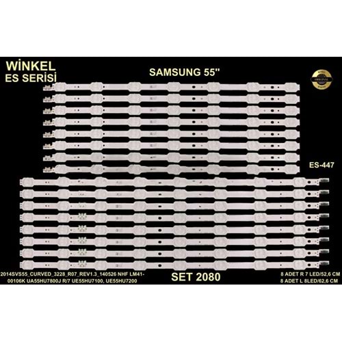 Samsung Tv LED BAR 55 inç 16 Li Takım 8 X 52,6 CM/R 7 Mercek 8 X 62,6 CM/L 8 Mercek 284532 - P17