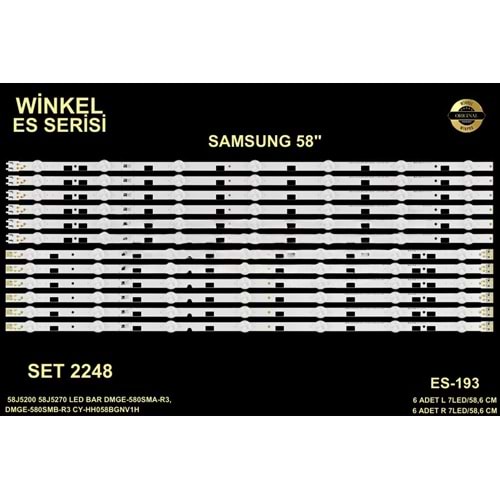 Samsung Tv LED BAR 58 inç 12 Li Takım 6 X 58,6 CM/L 7 Mercek 6 X 58,6 CM/R 7 Mercek 284545 - R5