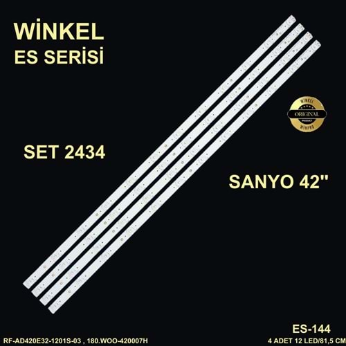 Sanyo Tv LED BAR 42 inç 4 Lu Takım 4 X 81,5 CM 12 Mercek 284549 - R9