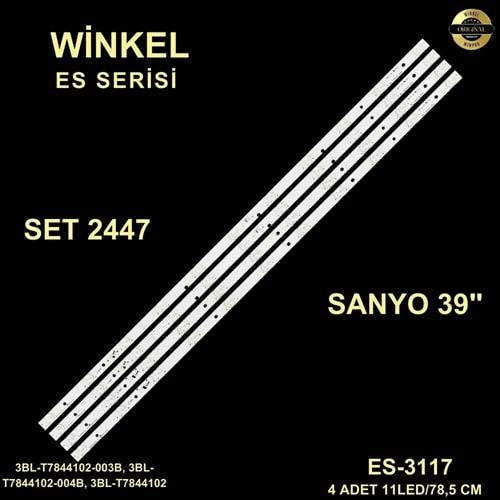 Sanyo Tv LED BAR 39 inç 4 Lu Takım 4 X 78,5 CM L-R 11 Mercek 284550 - R10