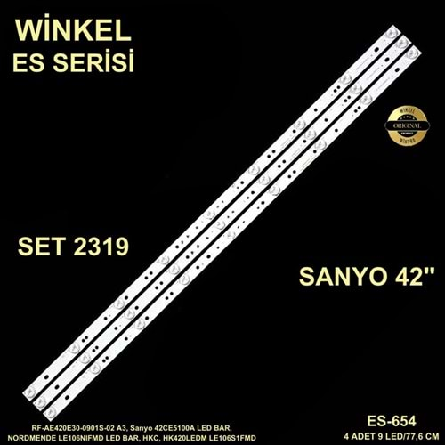 Sanyo Nordmende Tv LED BAR 42 inç 3 Lu Takım 3 X 77,6 CM 9 Mercek 284553 - R13