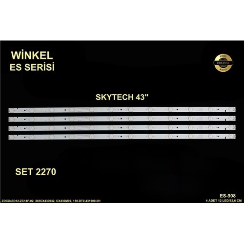 Skytech Tv LED BAR 43 inç 4 Lu Takım 4 X 82,6 CM 12 Mercek 284556 - R16