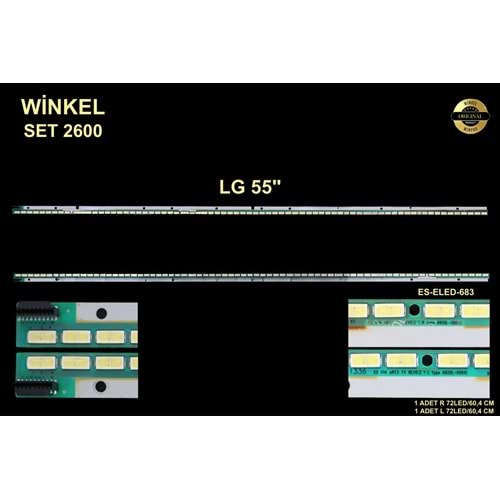 LG Slim Led Bar 55 inç 2 Li 2x60,4 Cm (R+L) 72 Ledli Tv Led Bar 284589 - X12