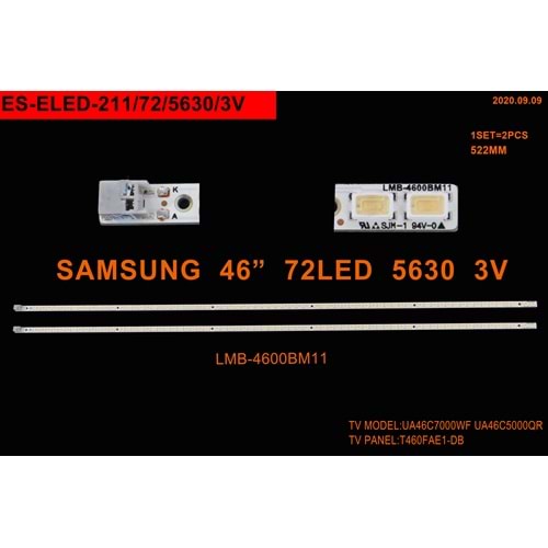 Samsung Slim Led Bar 46 inç 2 Li 2 x 52,2 Cm (L+R) 72 Ledli Tv Led Bar 284610 - W8