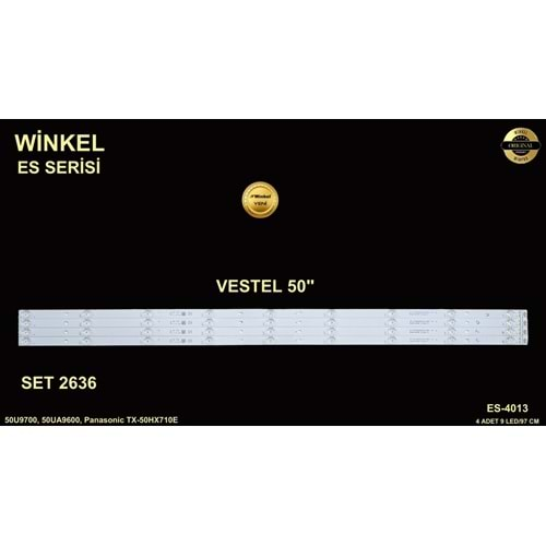 Vestel Tv LED BAR 50 inç 4 Lü Takım 4 X 97 CM 9 Mercek 284615 - S23