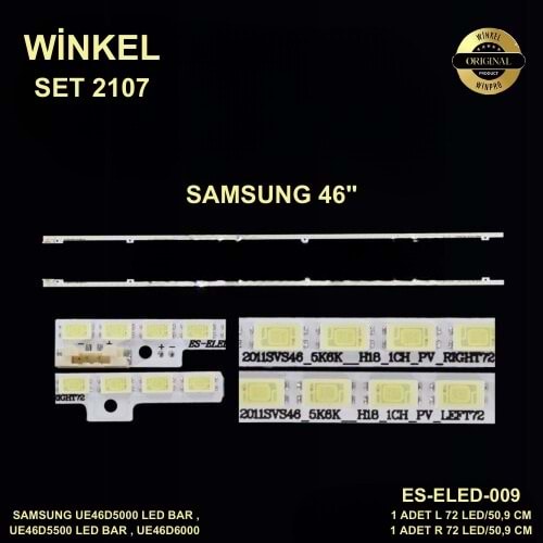 Samsung Slim Led Bar 46 inç 2 Li 50,9 Cm (L+R) 72 Ledli Tv Led Bar 284628 -W21