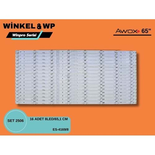 Awox Tv LED BAR 65 inç 16 Lı Takım 65,1 CM 8 Mercek 284631-Ş3