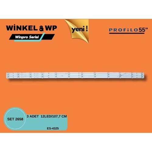 Profilo Tv LED BAR 55 inç 3 Lü Takım 107,7CM 12 Mercek 284633-Ş23