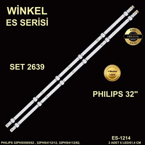 Philips Tv LED BAR 32 inç 2 Lİ Takım 2X 61,CM 6 Mercek 284663-T9