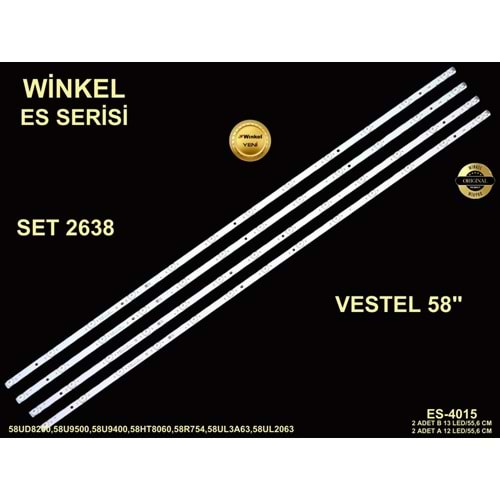 Vestel Tv LED BAR 58 inç 4 LÜ Takım 2XA 55,6 CM 12 LED 2XB 55,6 CM 13 LED 284678-T25