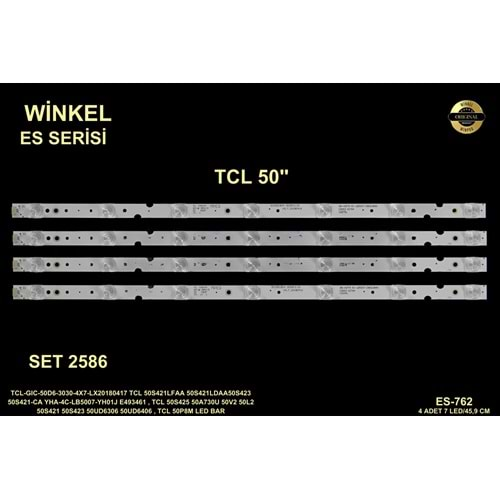 TCL Tv LED BAR 50 inç 4 Lü Takım 4 X 45,9 CM 7 Mercek 284685-U7