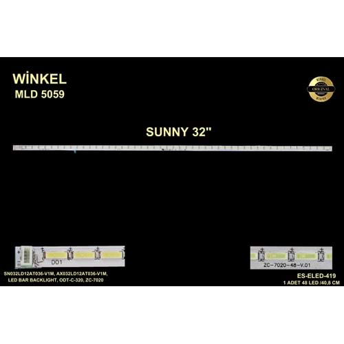 Sunny Slim Led Bar 32 inç 40,8 Cm 48 Ledli Tv Led Bar SET 284697-W24