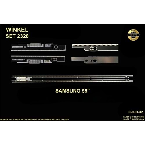 Samsung Slim Led Bar 55 inç 2 Li Takım (L+R) 68 Cm 80 Ledli Tv Led Bar SET 284702-Q4