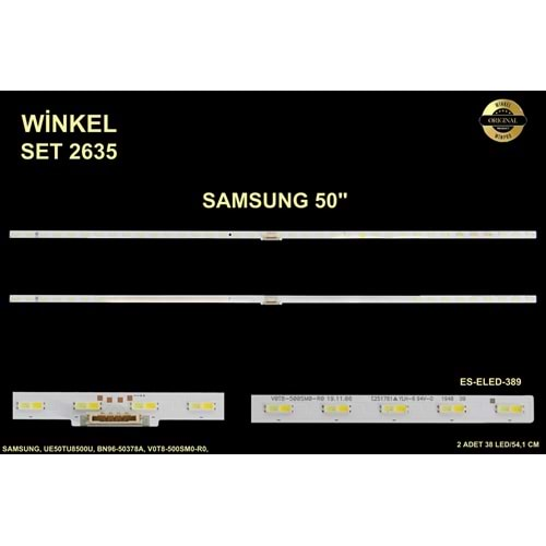 Samsung Slim Led Bar 50 inç 2 Li Takım (L-R) 54,1 Cm 38 Ledli Tv Led Bar SET 284708-Q10