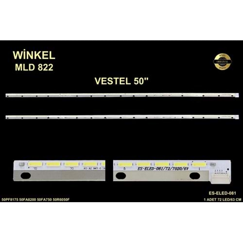 Vestel Slim Led Bar 50 inç 63 Cm 72 Ledli Tv Led Bar SET 284716-Q14