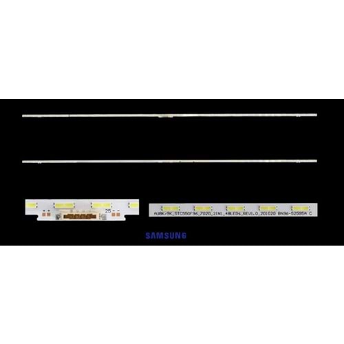 Samsung ile uyumlu 55 İNÇ 2 li SLİM LED BAR 2X60,2cm TV LEDBAR 284737-Q19