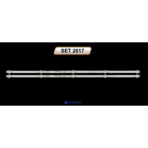 TELENOVA yumatu ile uyumlu 32 İNÇ 2 li LED BAR 2X56,5cm 5 LEDLİ TV LEDBAR 284740-Ö2
