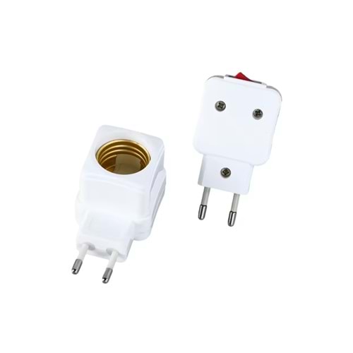 Fişli Anahtarlı E27 Duy Adaptörü 311120