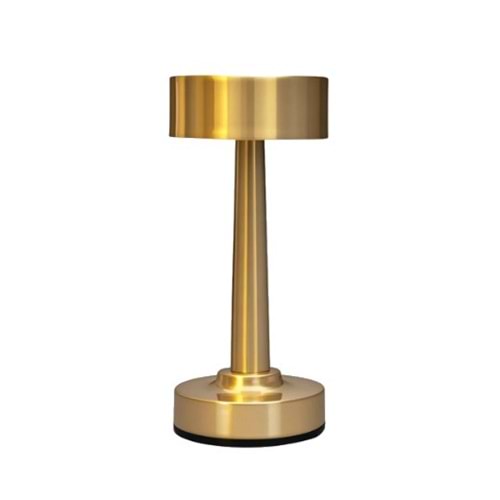 ZMR 2W 30-50 Lm ZMR-675 Gold Renk Dokunmatik Şarjlı Masa Lambası 313089