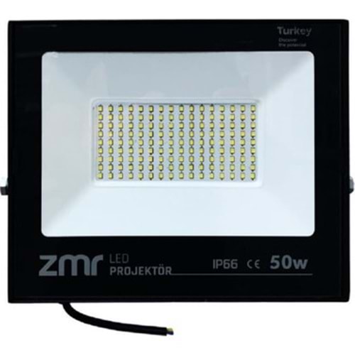 ZMR 50W AMBER IŞIK PROJEKTÖR İP66 SİYAH KASA