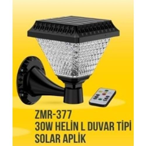 ZMR 30 Watt Helin L Duvar Tipi Solar Aplik ZMR-377 200LM 315108