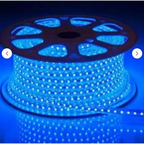 1 METRE MAVİ IŞIK 220 VOLT 8MM İÇ VE DIŞ MEKAN UYUMLU ŞERİT LED İSTEDİĞİNİZ METRE ALABİLİRİSİNİZ