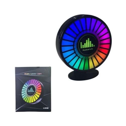 Higtek Rgb Sese Duyarlı Ritim Animasyonlu Müzik Ekolayzer L030 (HT5118) 333103