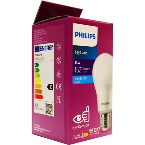 Philips MyCare/Essential 13W LED Ampul E27 6500K Beyaz Işık 1521 Lümen 333169