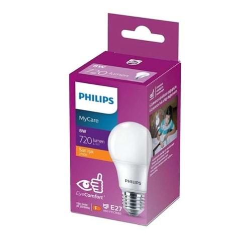 Philips MyCare/Essential GÜNIŞIĞI 8W LED Ampul E27 2700K 806 Lümen 333171