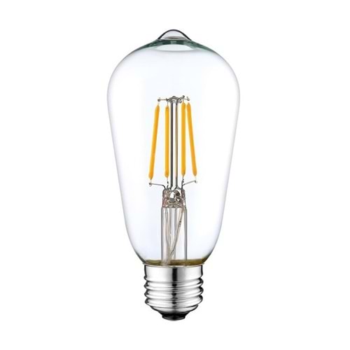 ZMR 4W GÜNIŞIĞI ST64 ŞEFFAF RUSTİK LED AMPUL E27 3000K 460LM 333172