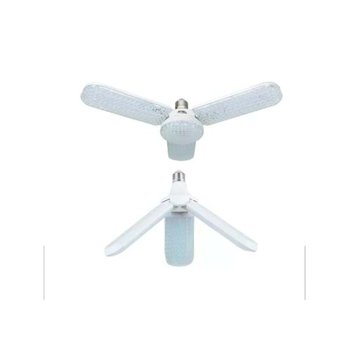 Zmr 40w E27 Kristal Katlanabilir Pervane Model Led Ampul 3+1 Kanatlı Led Ampul 4080LM 333177