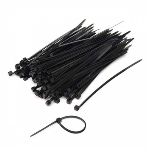 3,5x 250mm (25cm) SİYAH PLASTİK KABLO BAĞI 100 ADET 341007