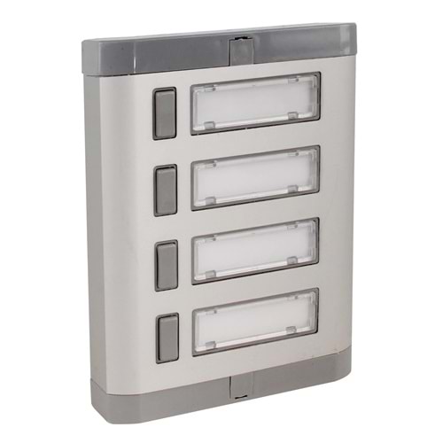 DÖRTLÜ (4) LÜKS ALÜMİNYUM ZİL BUTONU 344100